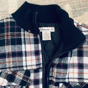 Plaid Bomber Jacket